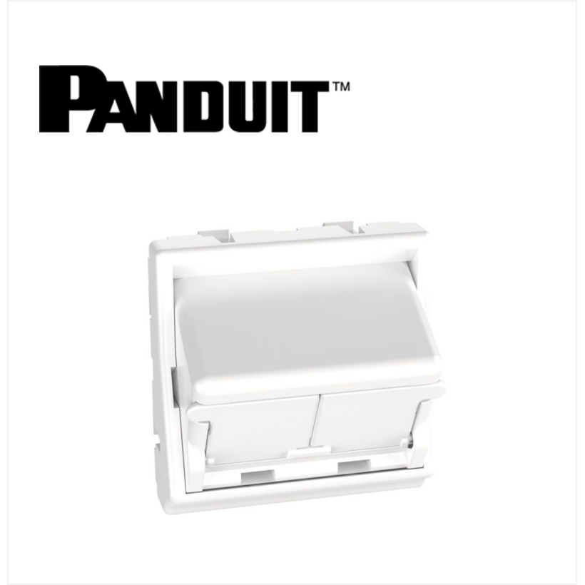 Panduit Mini-Com faceplate 2 porturi 45x45 mm