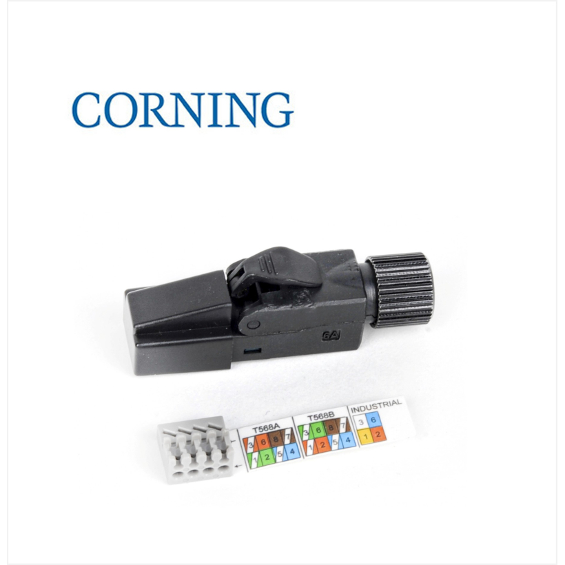 Conector RJ45 field-installable, Cat. 6A, UTP