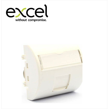 Faceplate 45x45 Anti-Bacterial, curved, keystone