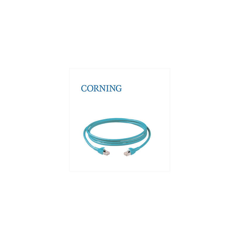 Patch cord cat. 6 S/FTP RJ45 to RJ45, manta LS0H, 1m, turquoise