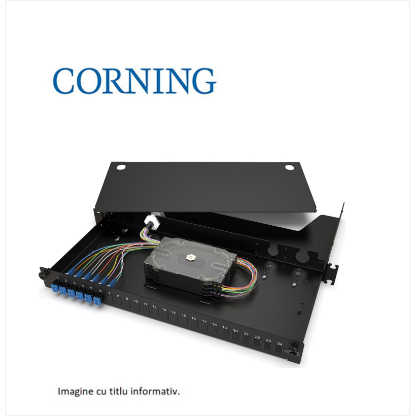 Patch panel  Everon® LAN1  19" | 1U, 8 fibre SMF-28® Ultra fiber