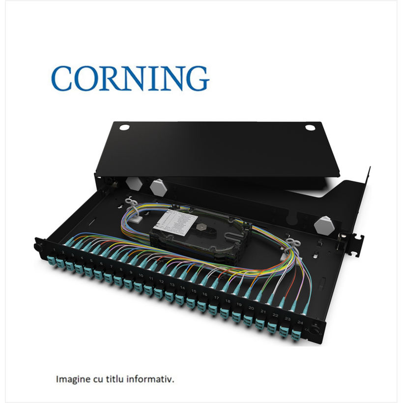 Patch panel  Everon® LAN1  19" | 1U, 48 fibre MM OM3/OM4 echipat