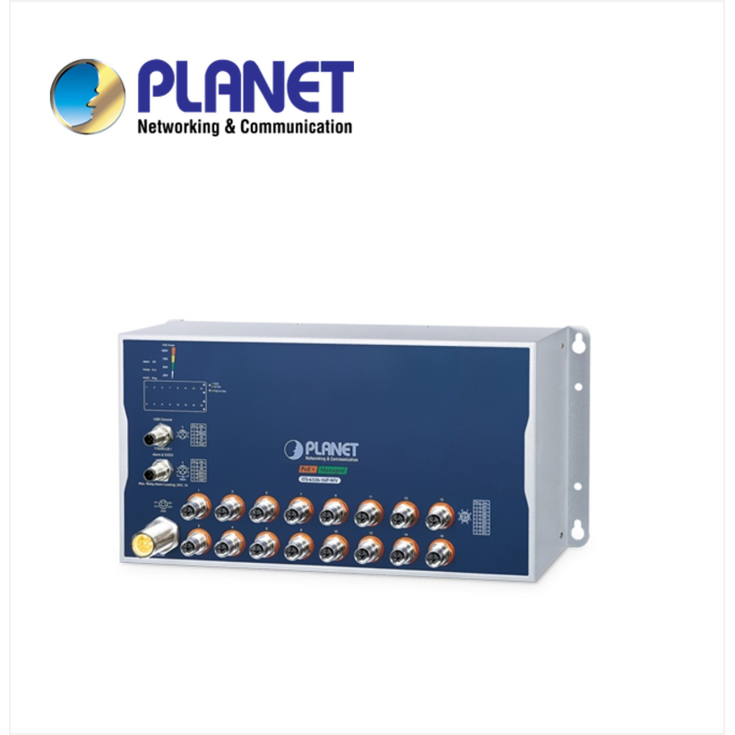 Industrial L3 16-Port 10/100/1000T 802.3at PoE M12 Managed Ethernet Switch